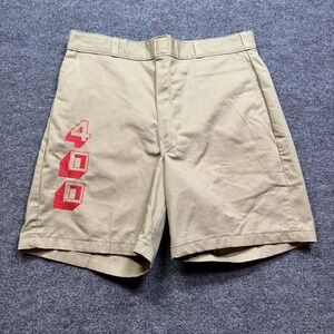 YG 4Hunnid Shorts Men's 38 Khaki Relax Fit Chino Streetwear Members Only Dickies